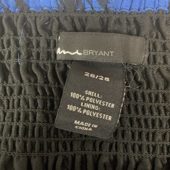 Lane Bryant Dress Womens 26/28 Maxi Strapless Spring Summer Smocked Flowy Long - Picture 10 of 11